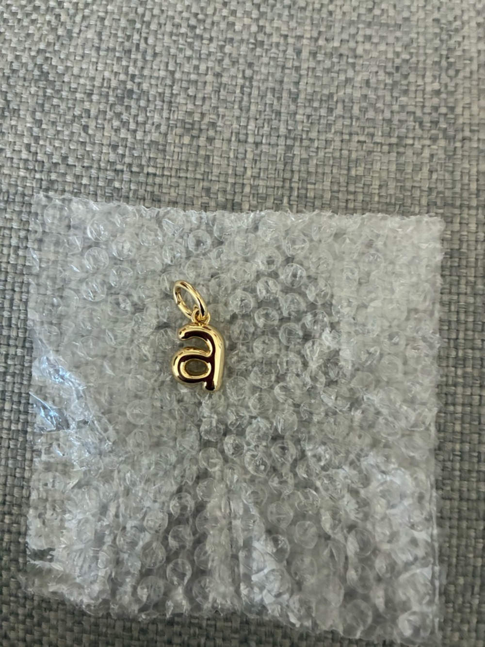 Roxanne Assoulin Gold Letter "a" Charm Pendant